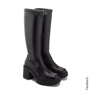 Madden Girl Black Heeled Boots